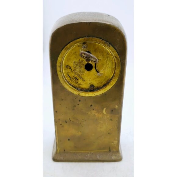 Antique Egyptian Bronze Egyptian Revival Tombstone Clock (11k)